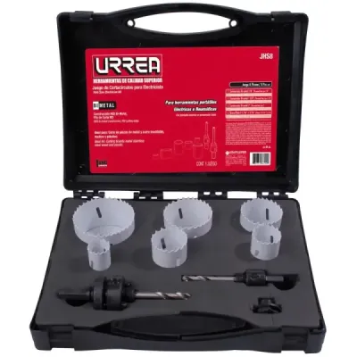 Set Sierra Copa Bimetálica 7/8' A 2.1/2' Urrea 8 Piezas