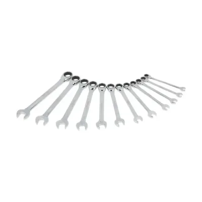 Juego 12 Llaves Combinadas Ratchet Métricas Urrea Spline