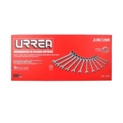 Juego 12 Llaves Reversibles Con Ratchet Urrea Spline Métrico