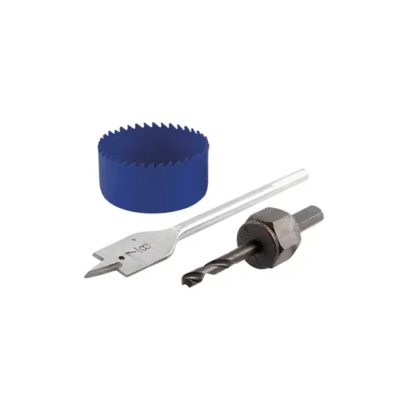Juego Sierra Copa 3 Piezas Toolcraft Para Hacer Cerraduras (TC0444)