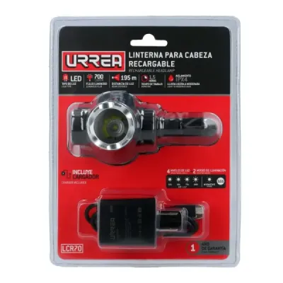 Linterna Recargable Minero 700 Lm 6500 K Industrial Urrea