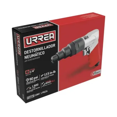 Atornillador Neumático 115 In-lb Industrial Urrea 1800 Rpm