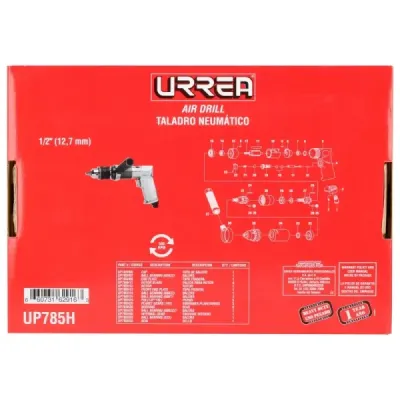 Taladro Neumático Industrial 1/2' 500 Rpm Urrea Anti-atasco