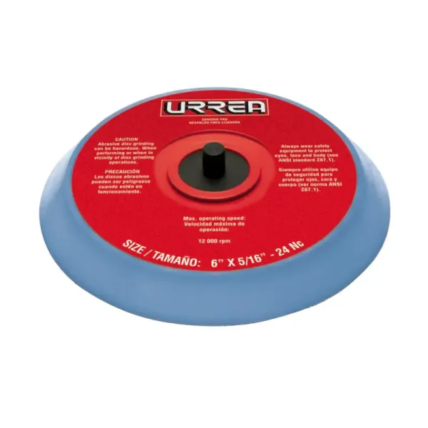 Base Para Lijadora Orbital 6' En Velcro 12000 Rpm Urrea (UP800VE)