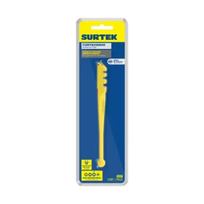 Cortavidrio De Acero 1/4' X 8.1/3' Surtek Mango Con Peso