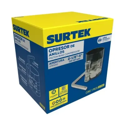 Opresor De Anillos Para Motor Gasolina 2.1/8' A 5' Surtek