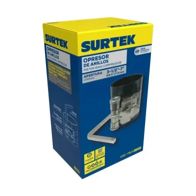 Opresor De Anillos Para Motor Gasolina 3.1/2' A 7' Surtek