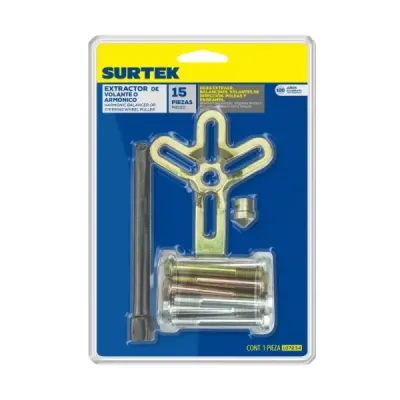 Juego De Extractores De Volante Tipo C Surtek Con 15 Piezas