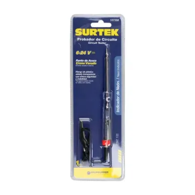 Probador De Voltaje 0v - 24v Corriente Directa Neón Surtek
