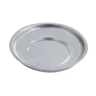 Charola Magnética Redonda 6' Acero Inoxidable Y Hule Surtek