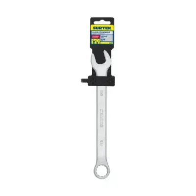 Llave Mixta Cromada 1/4' Largo 4.11/64' 12 Puntas Surtek