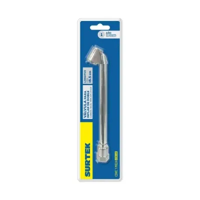 Inflador Con Cabeza Doble 1/4' Npt En Bronce Solido Surtek