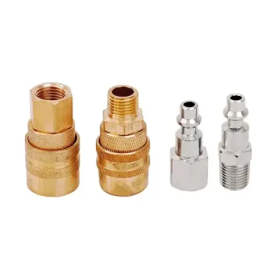 Set 4 Acoples Conectores Rápidos 1/4' Npt Compresor Surtek