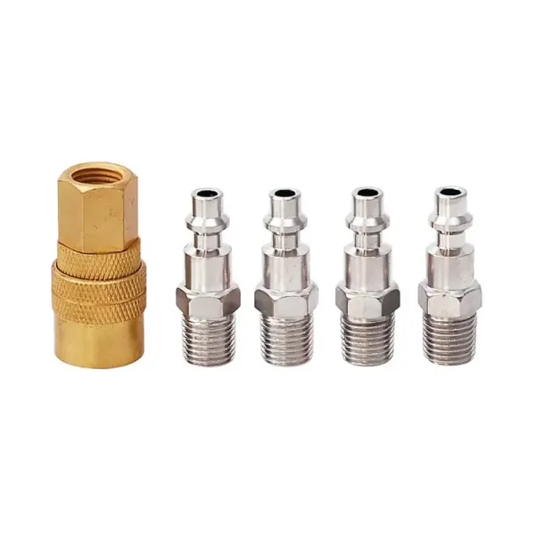 Set 5 Acoples Conectores Rápidos 1/4' Npt Compresor Surtek (108126)