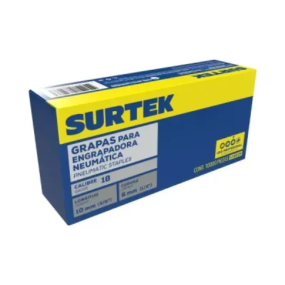 Grapas Engrapadora Neumática 3/8' X 1/4' Surtek 5000 Piezas
