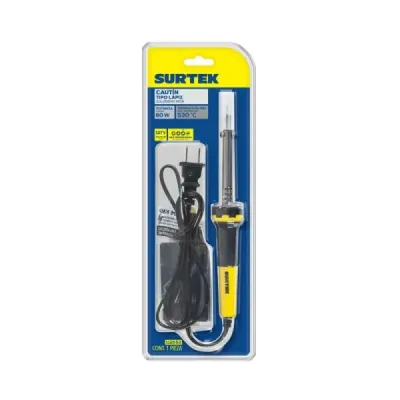 Cautín Tipo Lápiz 60 W 3750 °c Surtek Con 2 Puntas Y Base