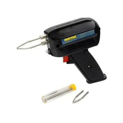 Cautín Tipo Pistola 140 W 5000°c Surtek Con Punta Repuesto