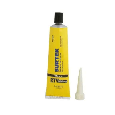 Silicona Alta Temperatura 70 G 344°c Surtek Color Negro