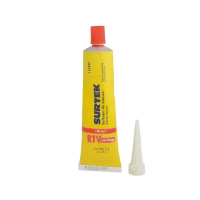 Silicona Alta Temperatura 70 G 344°c Surtek Color Rojo