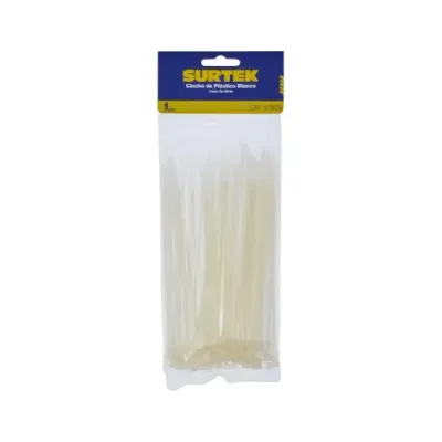 Set 100 Amarres Plásticos Beige 100 Mm X 2.5 Mm Surtek