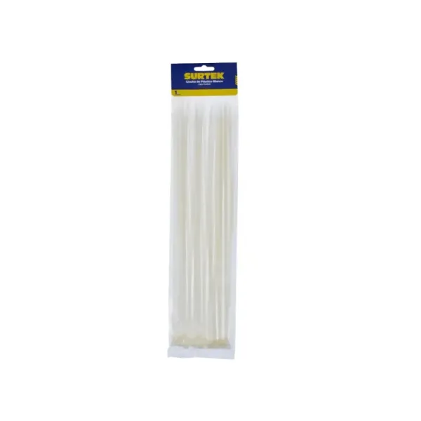 Set 50 Amarres Plásticos Blancos 300 Mm X 4.6 Mm Surtek (114212)