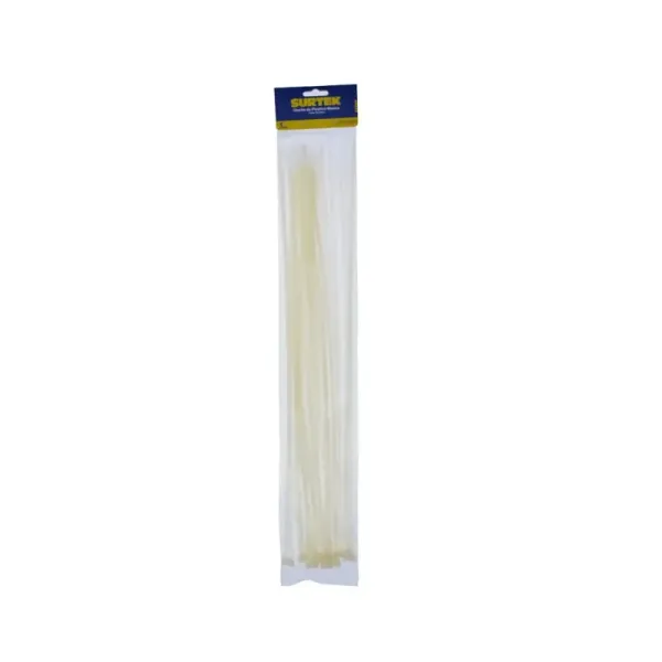 Set 25 Amarres Plásticos Blancos 500 Mm X 4.8 Mm Surtek (114218)