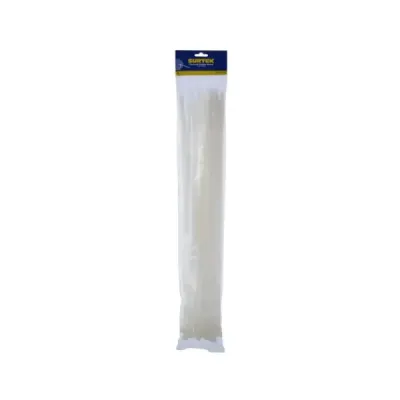 Set 50 Amarres Plásticos Blancos 500 Mm X 7.8 Mm Surtek