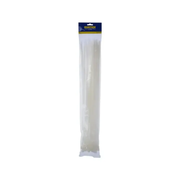 Set 50 Amarres Plásticos Blancos 500 Mm X 7.8 Mm Surtek (114229)