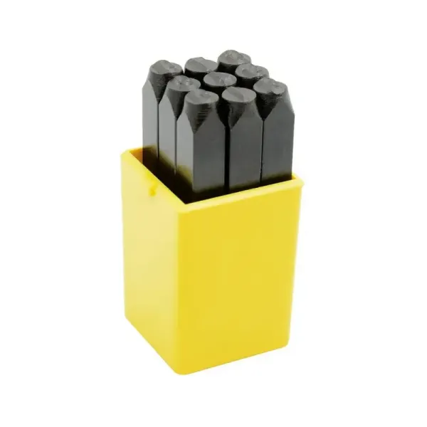 Set 9 Números De Golpe Para Marcar 6 Mm Surtek Con Estuche (117216)