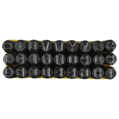 Set 27 Letras De Golpe Para Marcar 8 Mm Surtek Con Estuche