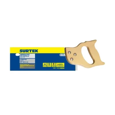 Serrucho De Costilla 10' Mango Madera Hoja 0.90 Mm Surtek
