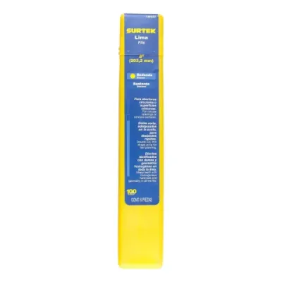 Lima Redonda Bastarda 8' X 9/32' Profesional Surtek