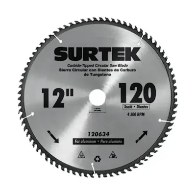 Disco Sierra Aluminio 10' Centro 1.3/16' Y 2 Bujes Surtek