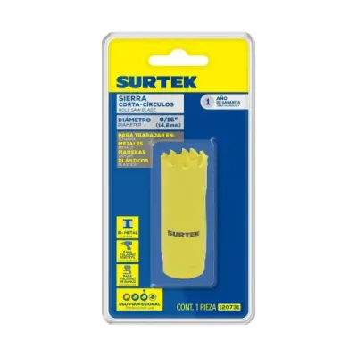Sierra Copa Bimetálica 9/16' Multimaterial Taladro Surtek