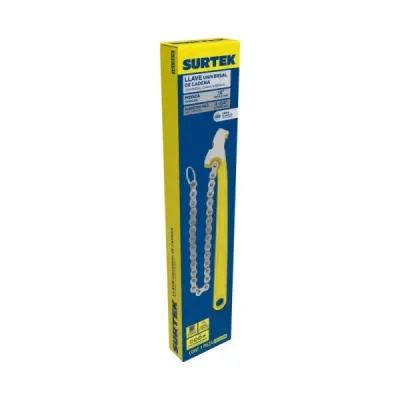Llave Universal De Cadena 12' Acero Templado Surtek Forjada