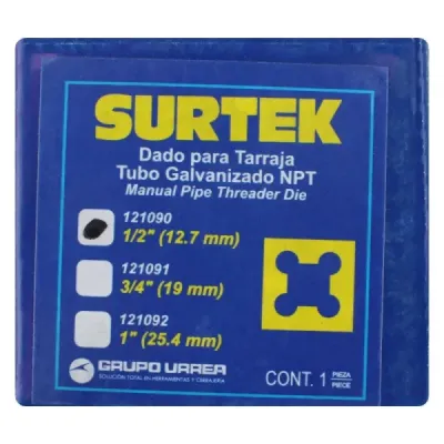 Dado Para Tarraja 1/2' Surtek Hilos Afilados Y Endurecido
