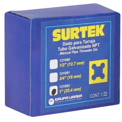 Dado Para Tarraja 1' Surtek Hilos Afilados Y Endurecido