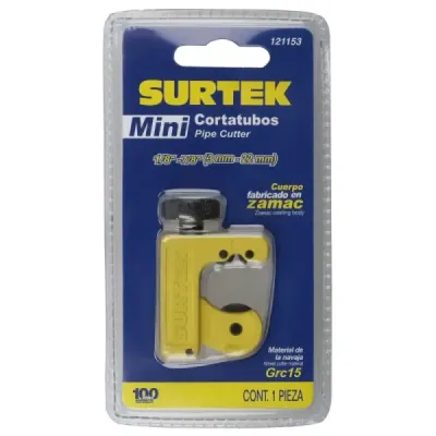 Mini Cortatubo Cobre Y Latón 1/8' A 7/8' Surtek De Zamac