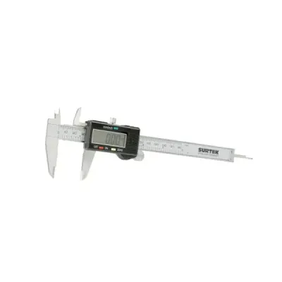 Calibrador Pie De Rey Digital 6' Surtek En Acero Inoxidable