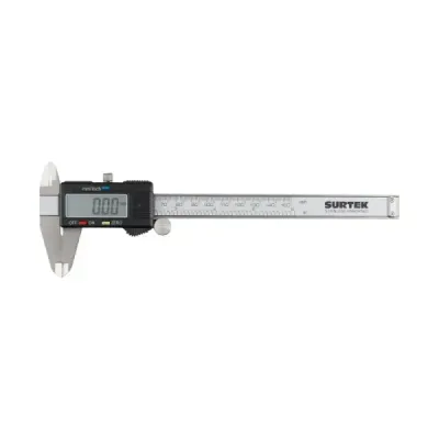 Calibrador Pie De Rey Digital 6' Surtek En Acero Inoxidable