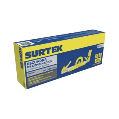 Escuadra De Combinaciones 12' Surtek En Acero Inoxidable