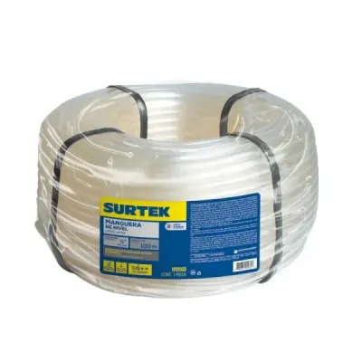 Manguera Nivel 1/4' 100 M Transparente Hasta 60°c Surtek