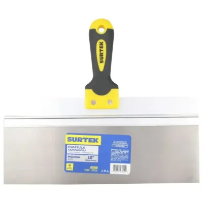 Espátula Tapizadora 12' Acero Alto Carbón Surtek Bimaterial