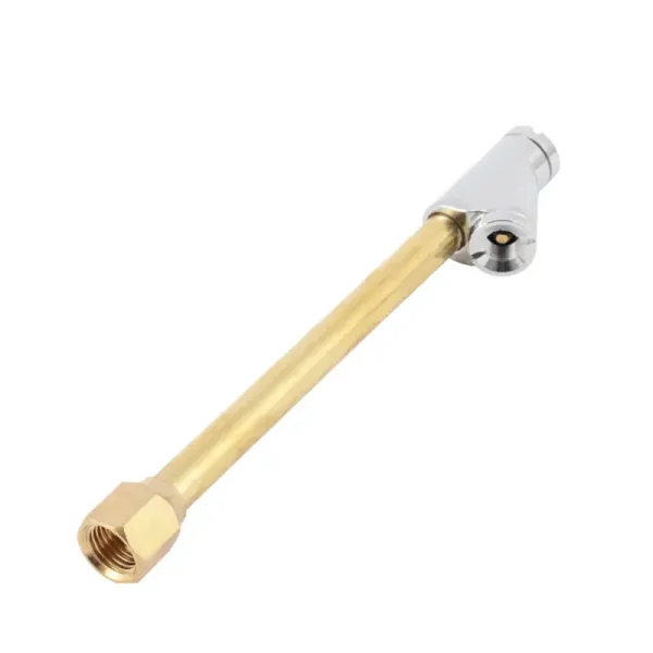 Inflador Cabeza Doble De Latón 1/4 Npt Toolcraft Para Llanta (TC4292)