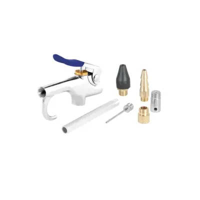 Set De Pistola Sopleteadora 90 Psi Toolcraft Con Accesorios