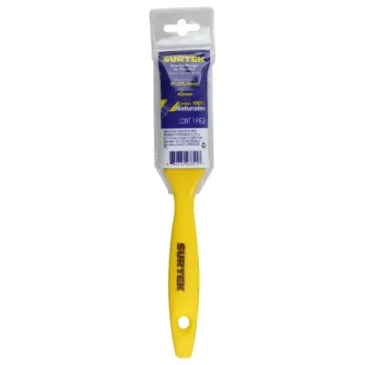 Brocha Para Pintar 1' Cerdas Naturales De 40 Mm Surtek