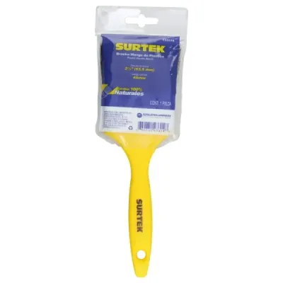 Brocha Para Pintar 2.1/2' Cerdas Naturales De 44 Mm Surtek