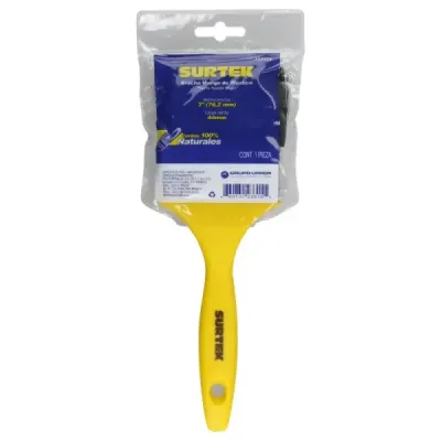 Brocha Para Pintar 3' Cerdas Naturales De 44 Mm Surtek