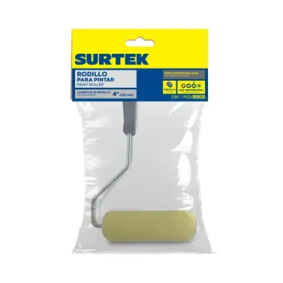 Rodillo Para Pintar Esponja 4' X 3/8' Surtek Pared Lisa