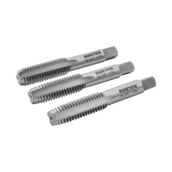 Set 3 Machuelos 5/8' 11 Nc Para Tubo Surtek Varios Usos (123570)